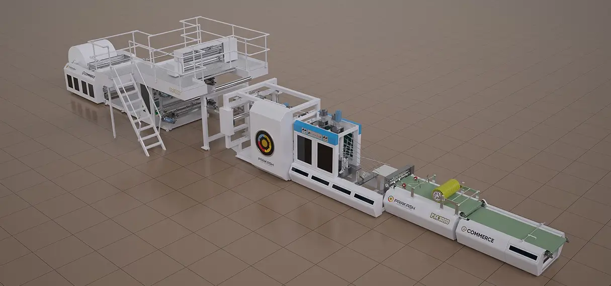 Prakash PM 3000 e-commerce mailer bag making machine